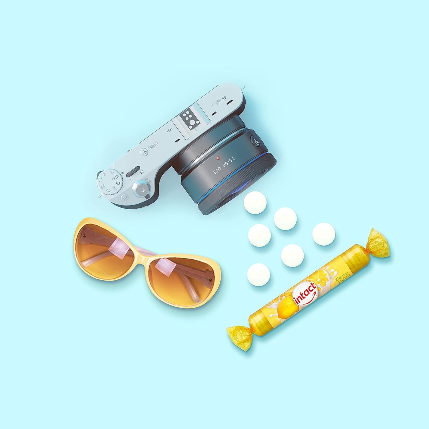 intact Zitrone-Joghurt Traubenzucker Bonbons