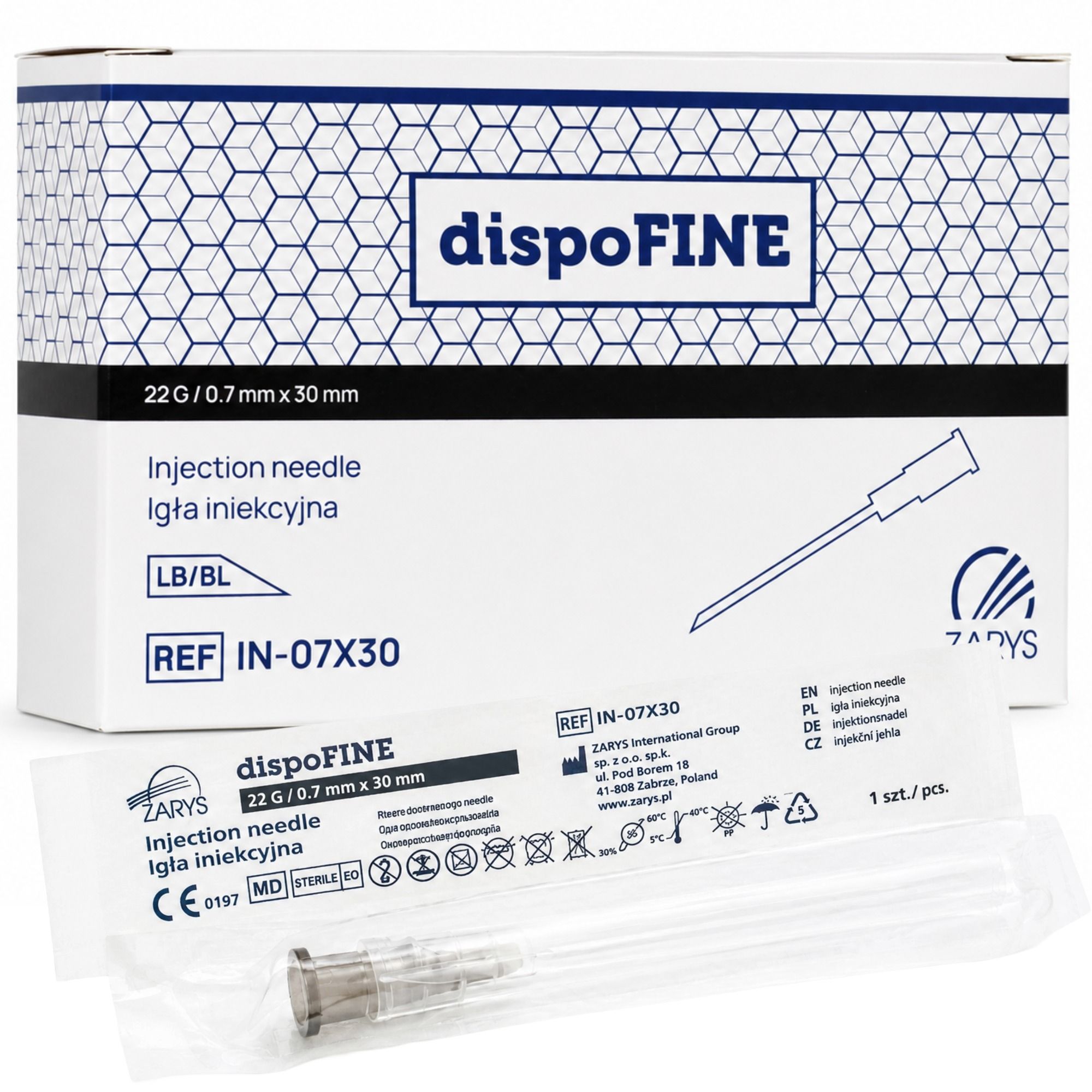 dispoFINE Injektionsnadel 22G 0,7 x 30 mm steril 100 St