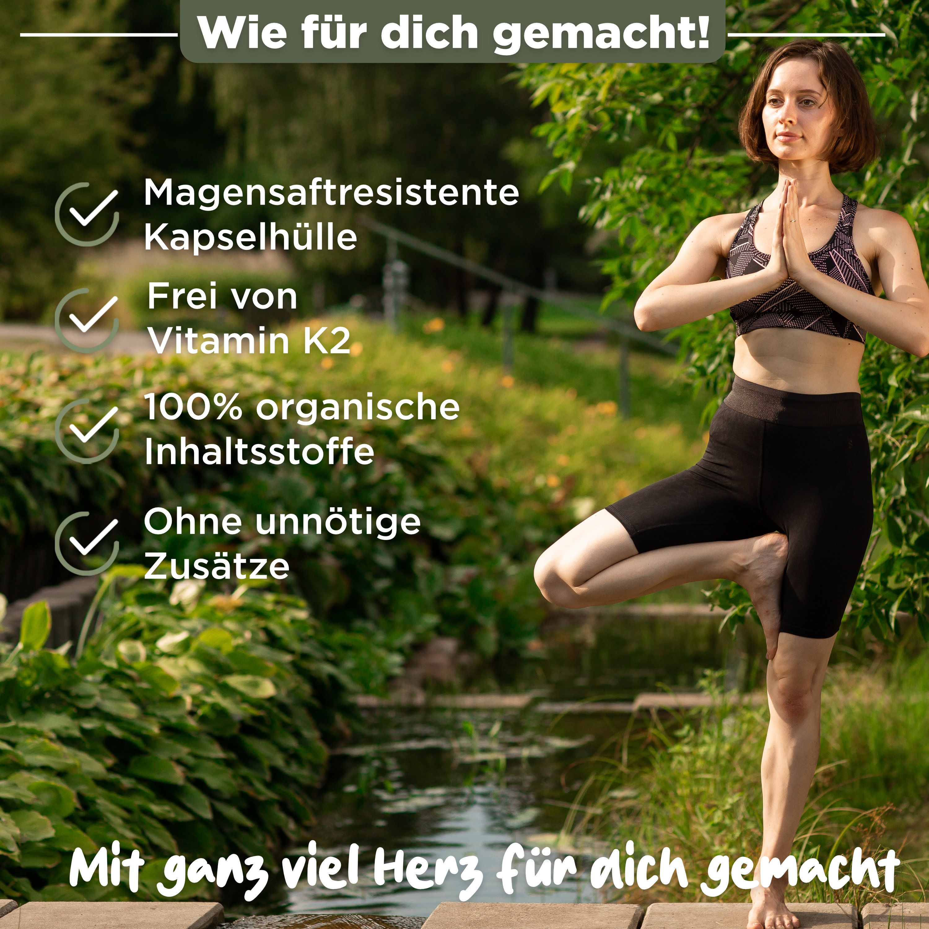 Nattokinase 2000 FU - JAHRESVORRAT - 365 Kapseln je 100mg (20.000 FU/g) - Deutsche Marke - BLATTWERK