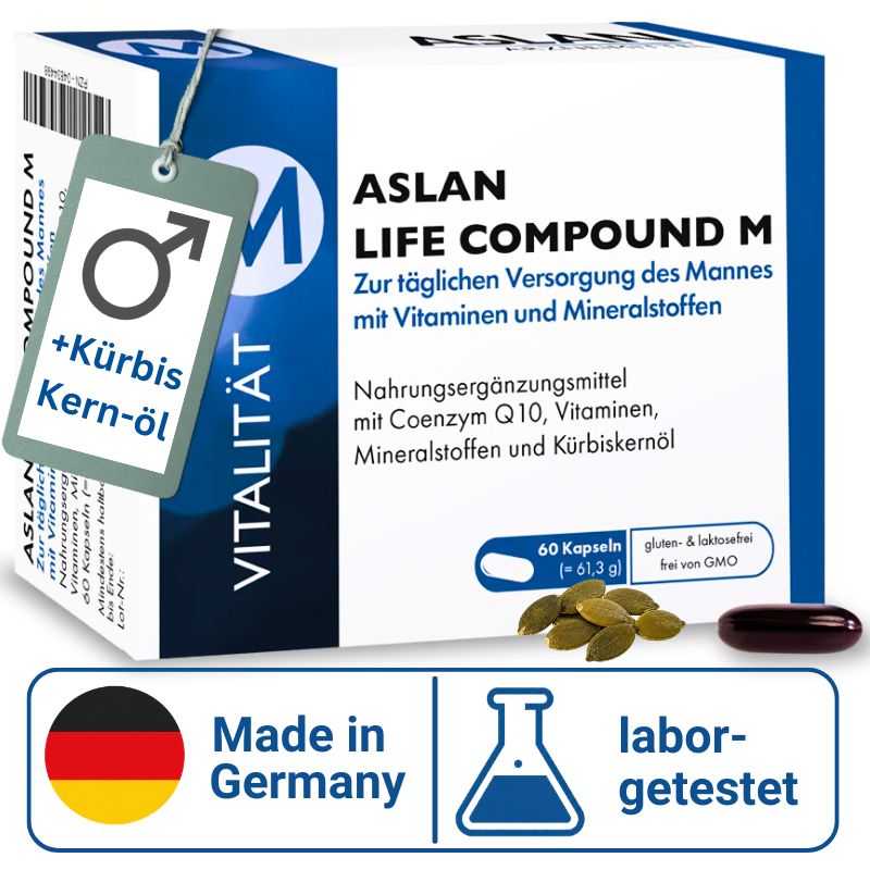 ASLAN Life Compound M – Multivitamin für Männer mit Magnesium, Coenzym ...