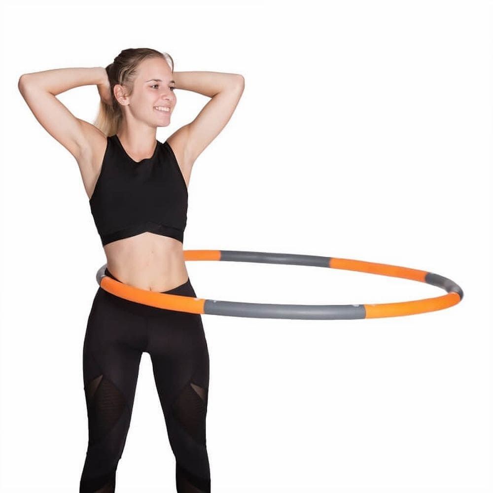 Hoopomania Weight Hoop Schaumstoff-Hula-Hoop | 1,5 kg Orange/Grau 1 St
