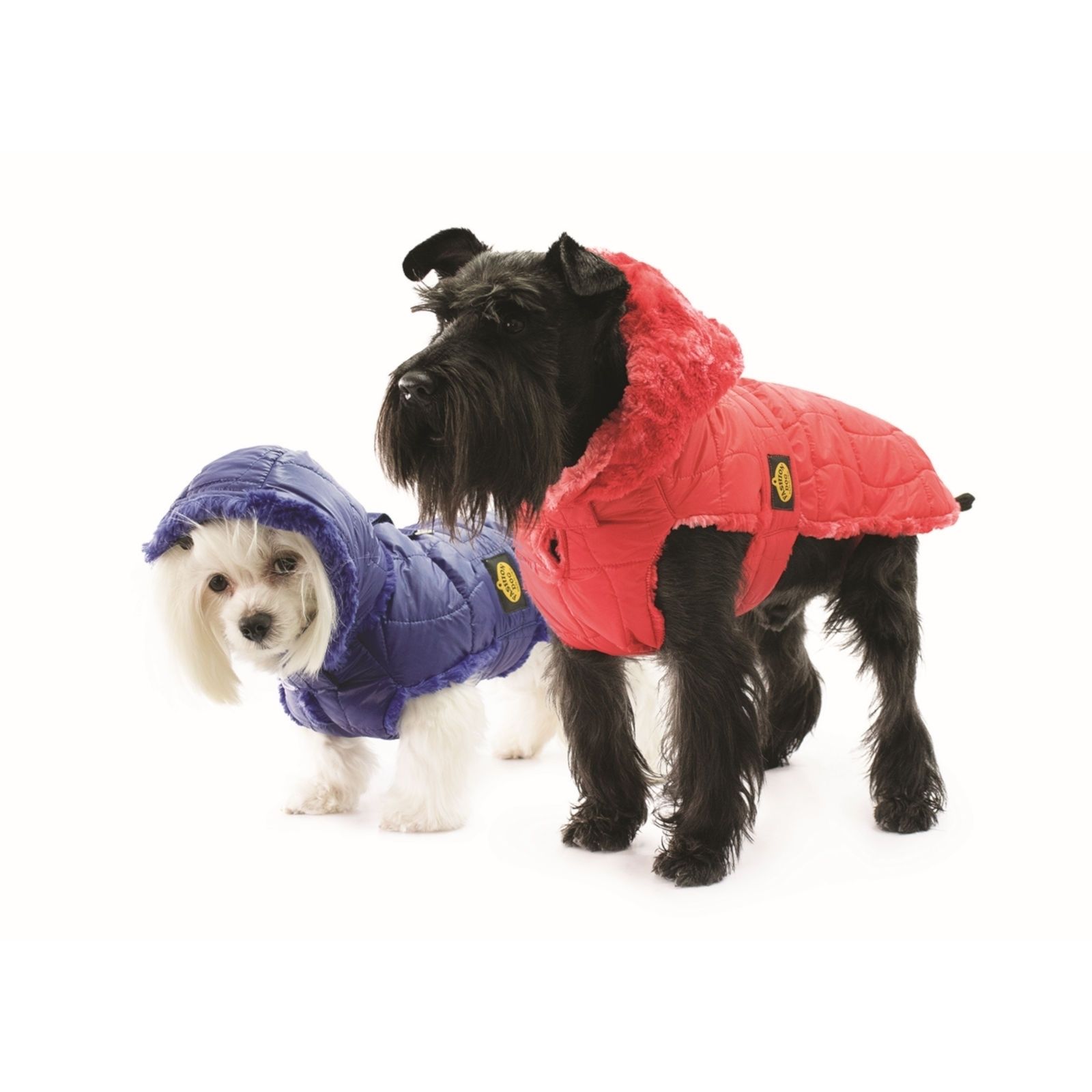 Fashion Dog Steppmantel für Hunde - Blau - 33 cm