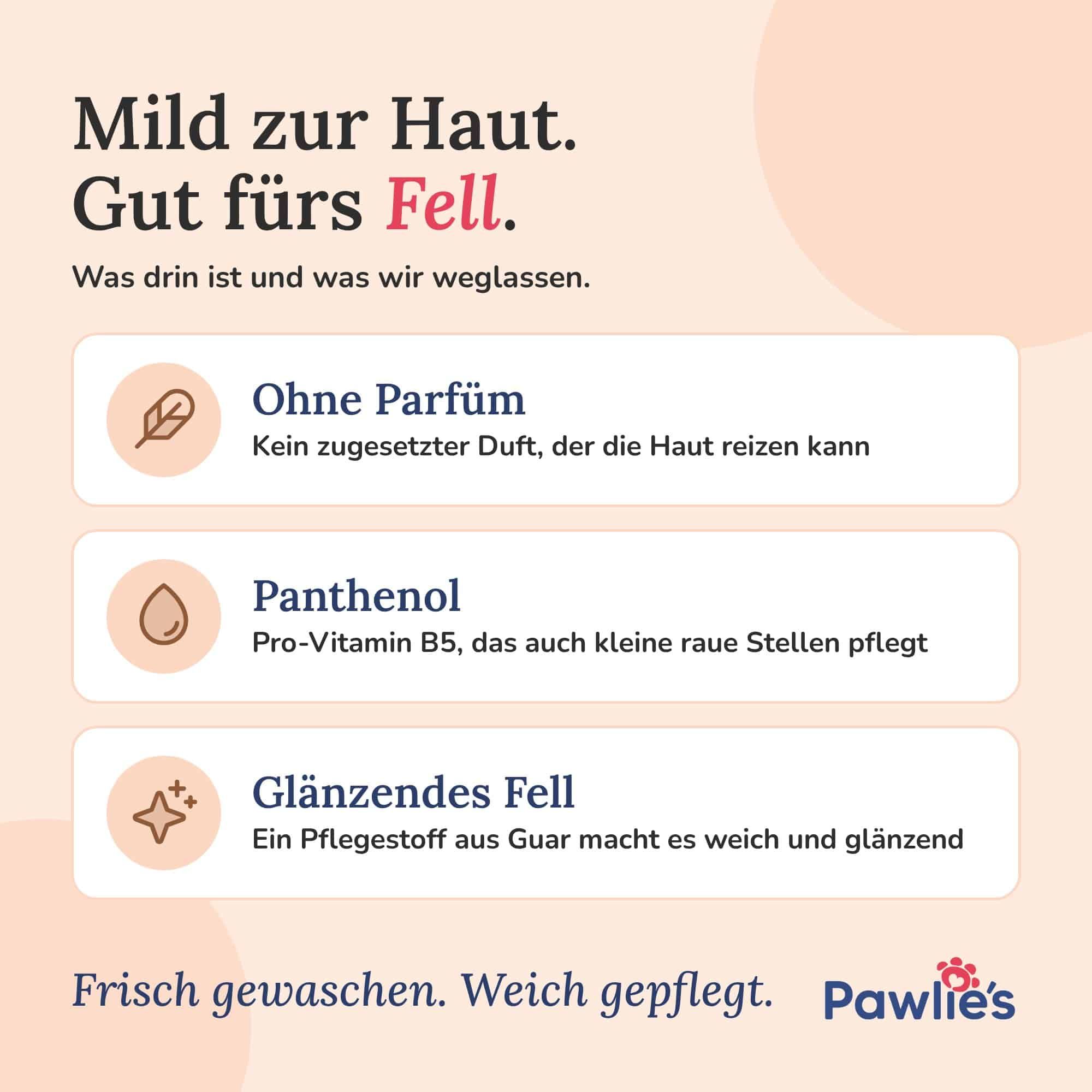 Pawlie's: Für kleine Wunden, Kratzer und gereizte Haut bei Tieren.