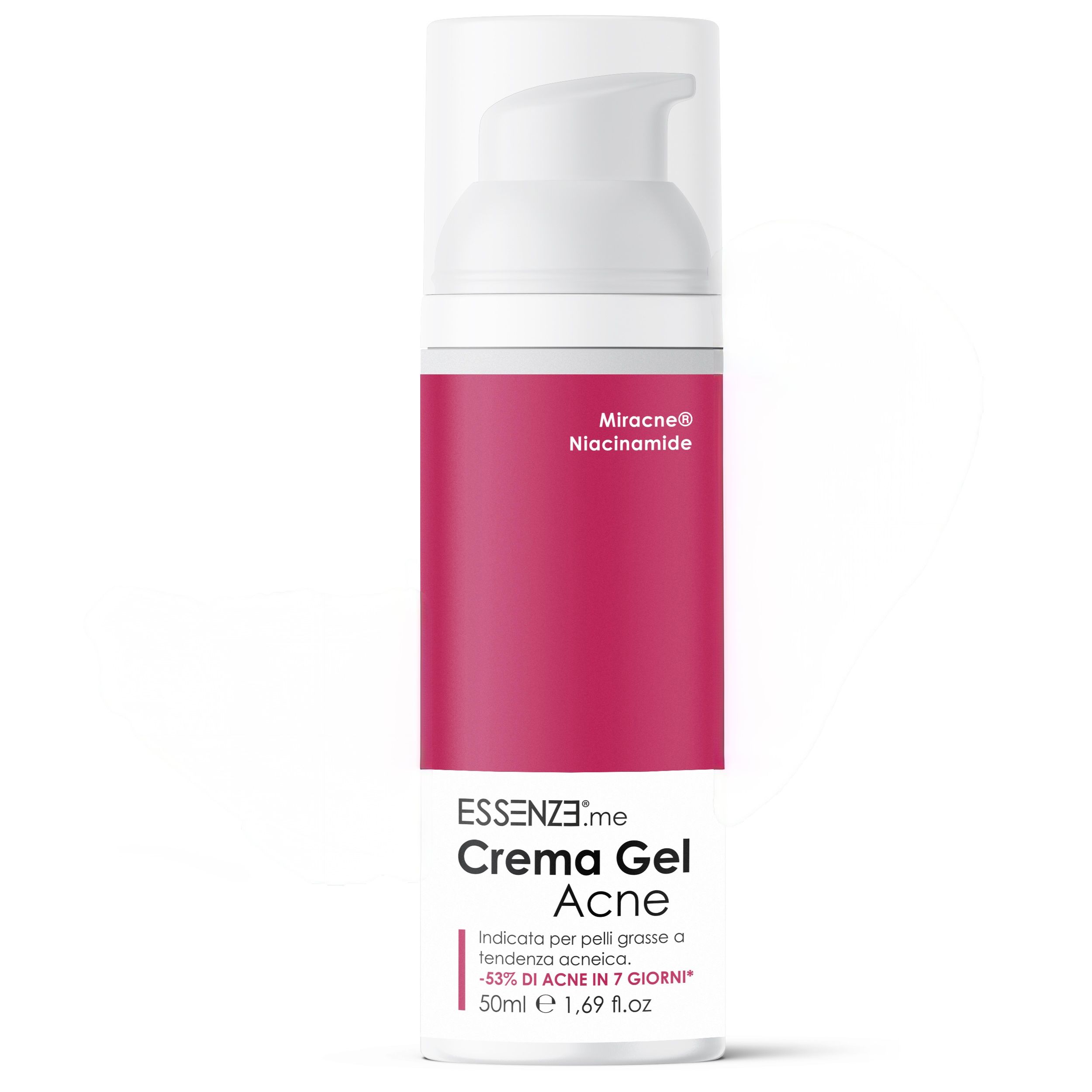 Essenze.me Crema Gel Anti Acne con Acido Salicilico e Niacinamide per Pelle a Tendenza Acneica 50ml