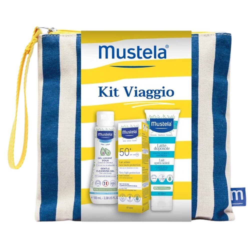 Mustela Kit Viaggio - detergente delicato 100 ml + 1 latte solare 50 + 40 ml + 1 latte doposole 100 ml - Immagine 7