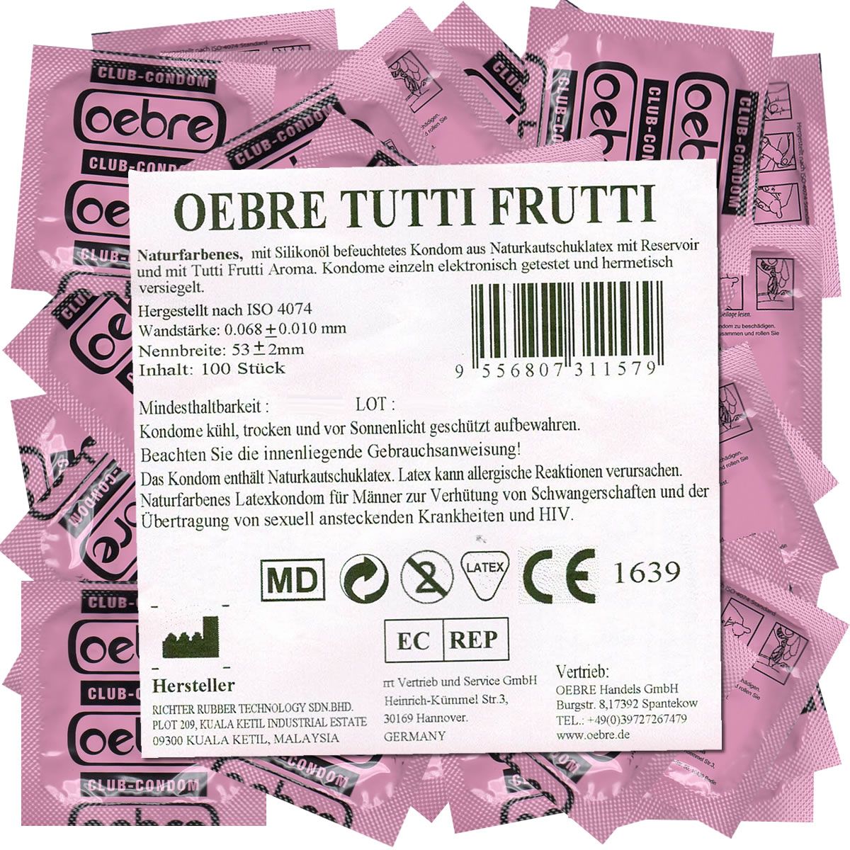 Oebre CLUB-Condom *Tutti-Frutti*