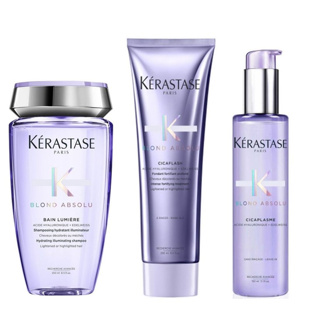 Kérastase Blond Absolu L Set (Bain Lumière / Cicaflash Cicaplasme) 650 ml