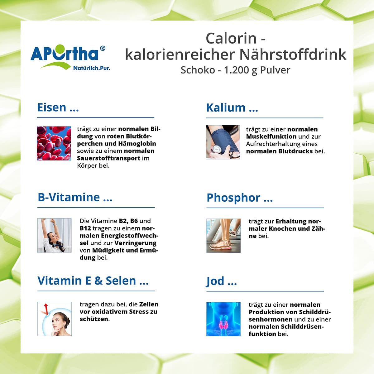 APOrtha® Calorin - kalorienreicher Nährstoffdrink - Schoko - Pulver