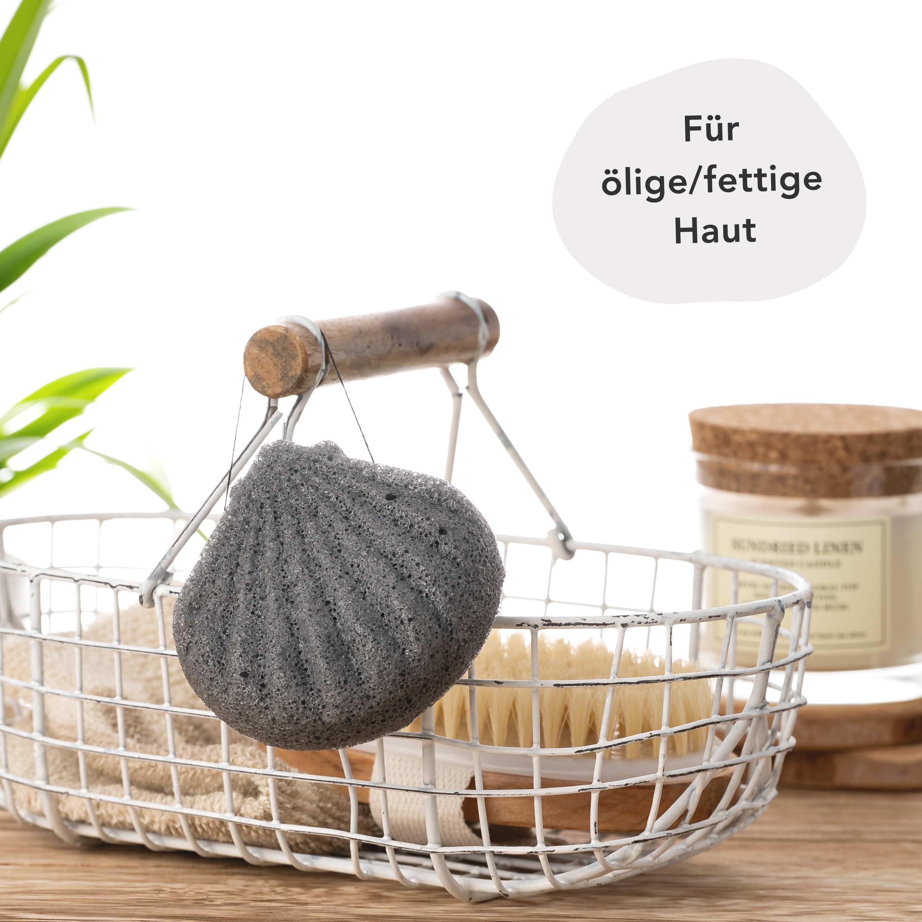 FACES OF FEY Konjac Sponge - Aktivkohle