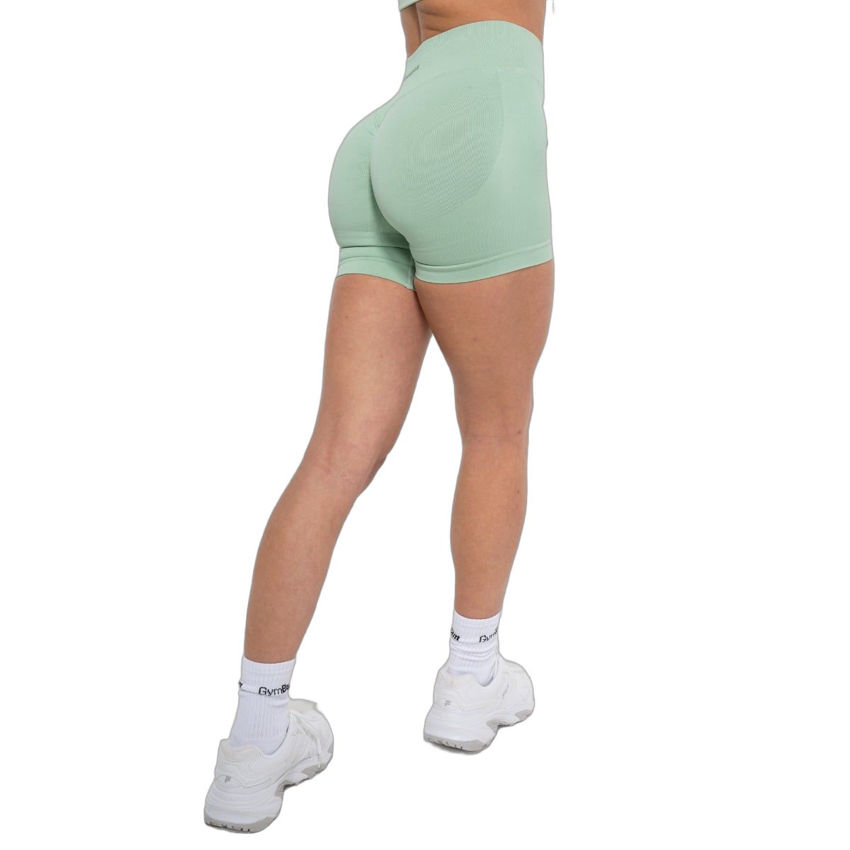 GymBeam Shorts Damen Luma Slim mit hohem Bund in Pistachio 1 St