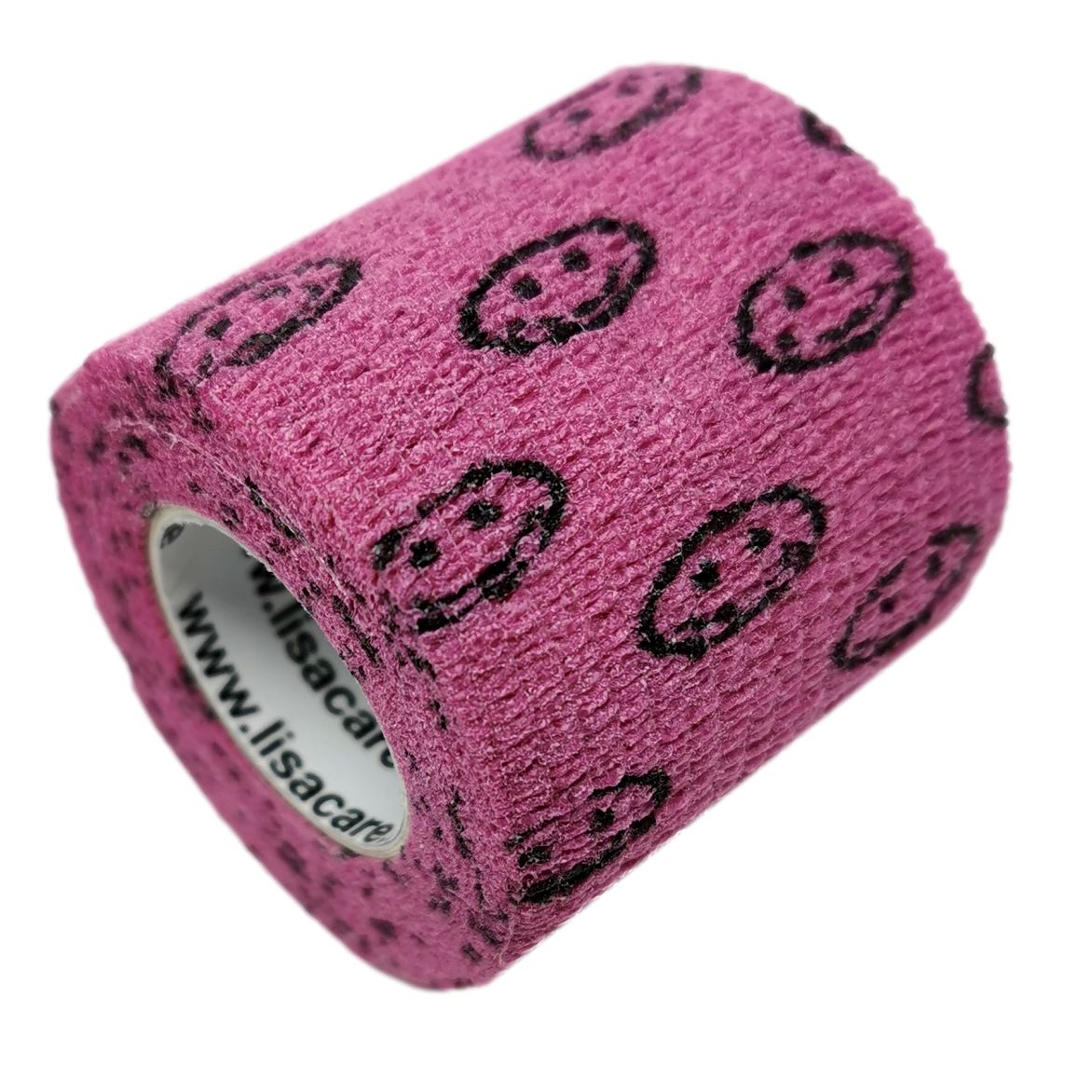 LisaCare selbstklebender Verband - Smiley Rosa - 5cm x 4,5cm