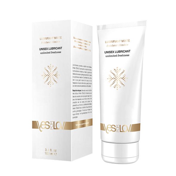 Produktverpackung und Tube. Weiße Verpackung mit Produktname und Logo. Tube mit Produktname und Logo.