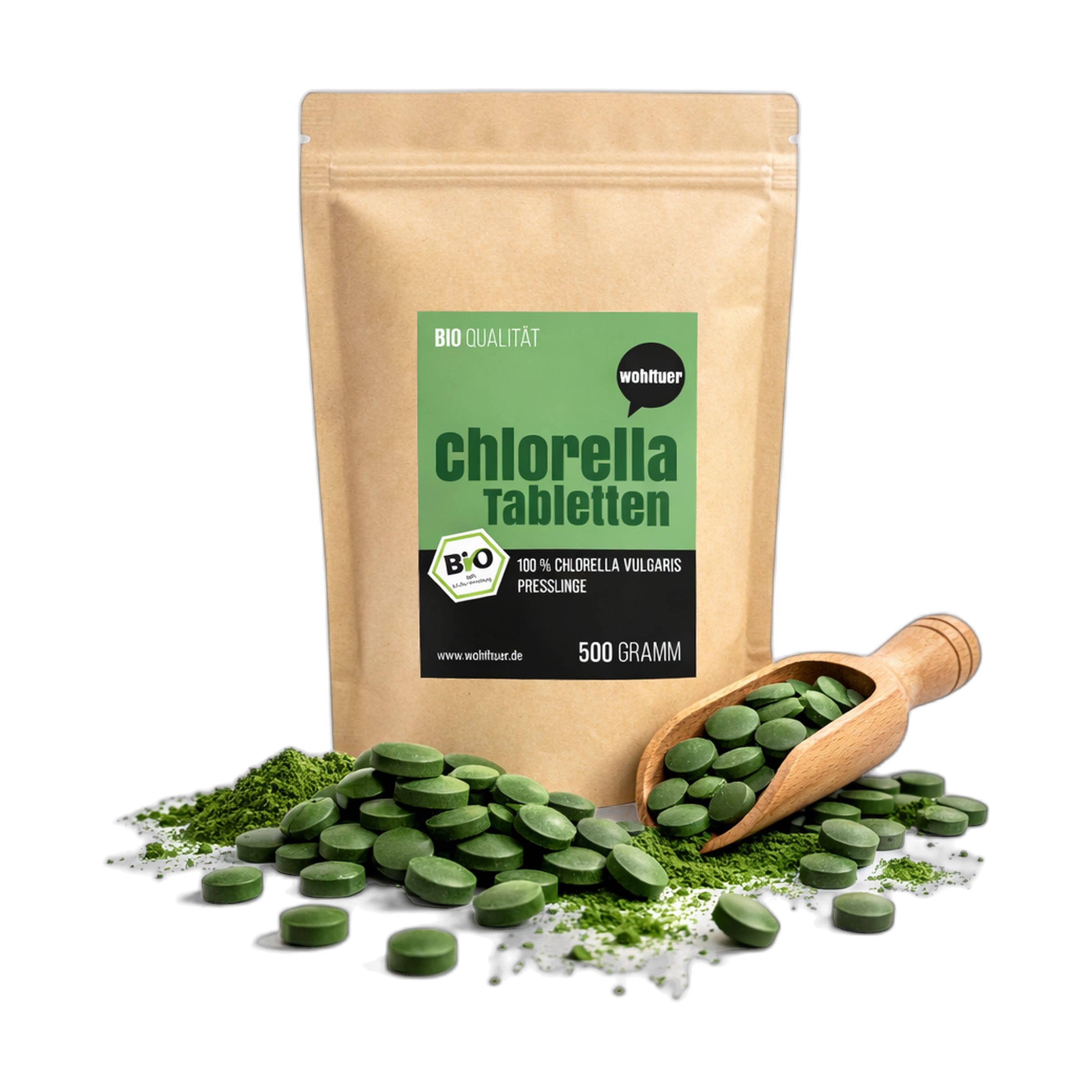 Wohltuer Bio Chlorella Tabletten 500 g