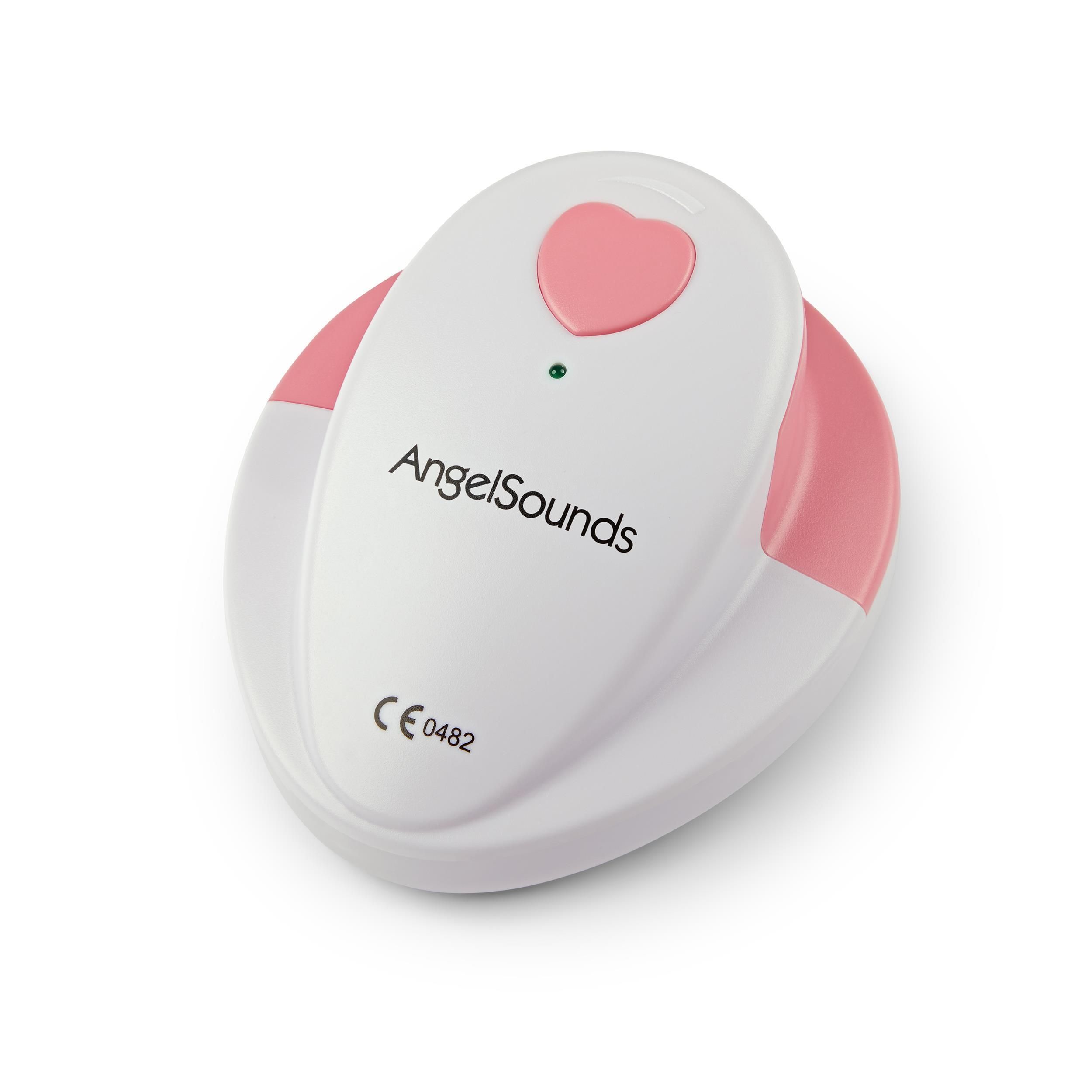 AngelSounds - JPD-100S Solo - Ultraschall Fetal-Doppler - Cremeweiß-Pink