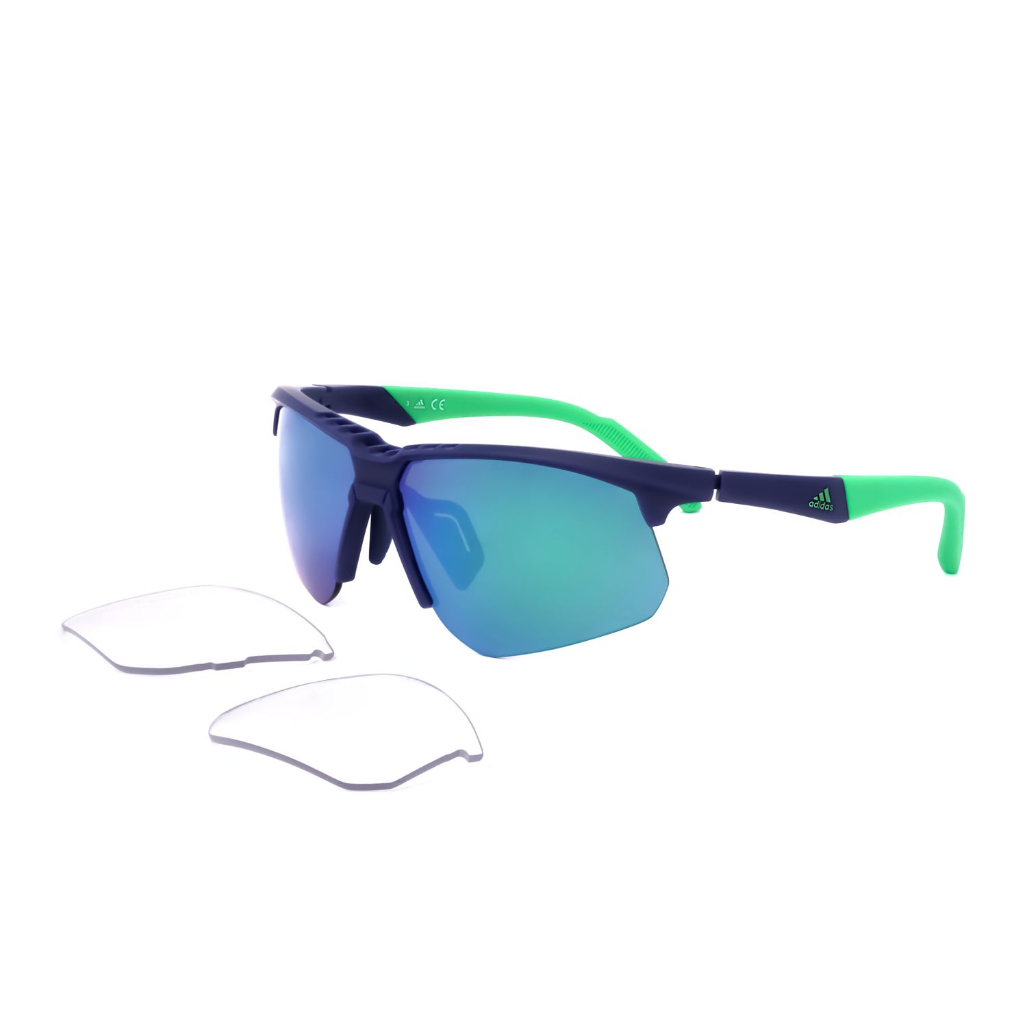 Adidas occhiali da sole uomo SP0042-F blue green