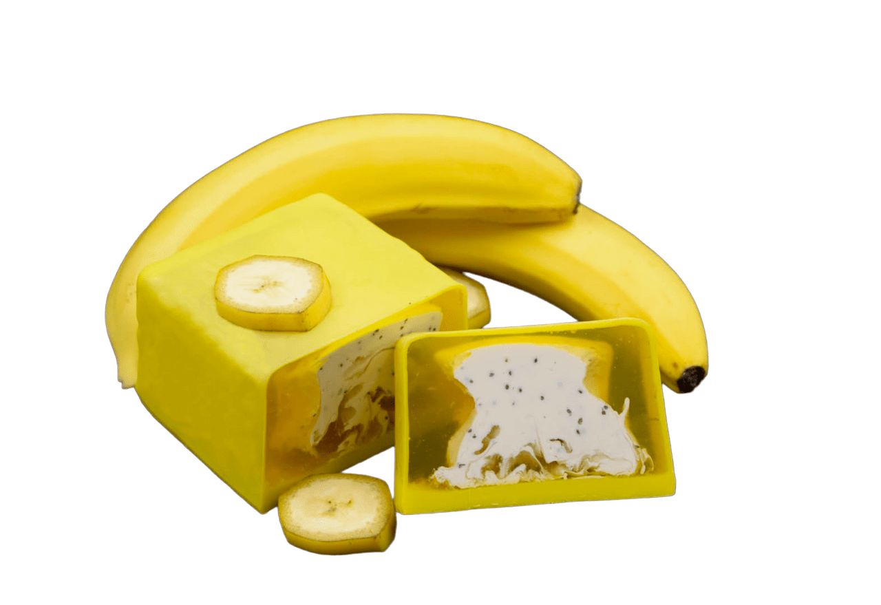 Nesbel Seife Banane – mild & süß-fruchtig | Glycerin Ziegenmilch 100 g