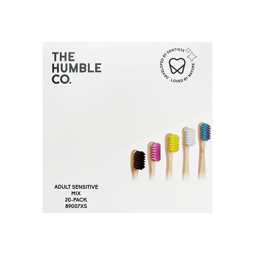 The Humble Co. Bambuszahnbürste Sensitiv Großpackung 50 St