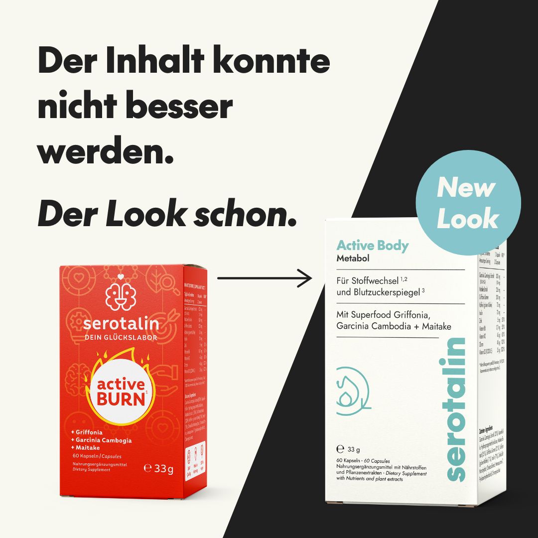 serotalin® ACTIVE BURN 60 STOFFWECHSEL KAPSELN mit Chrom, Zink, Koffein