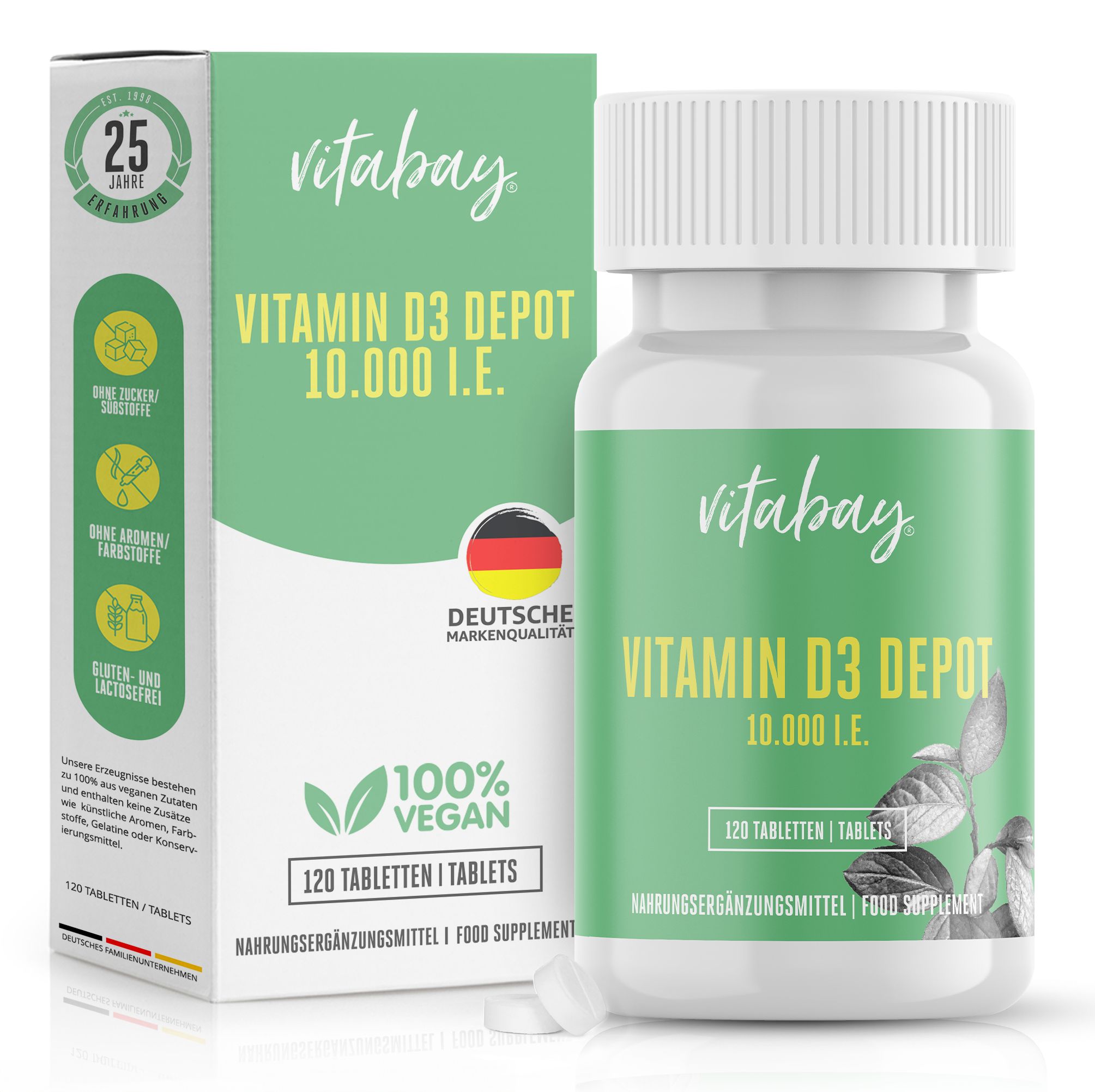 Healthy Origins Vitamin D3 Depot, 10000 UI, 360 Capsule Molli. Prodotto Negli USA, Senza Glutine.
