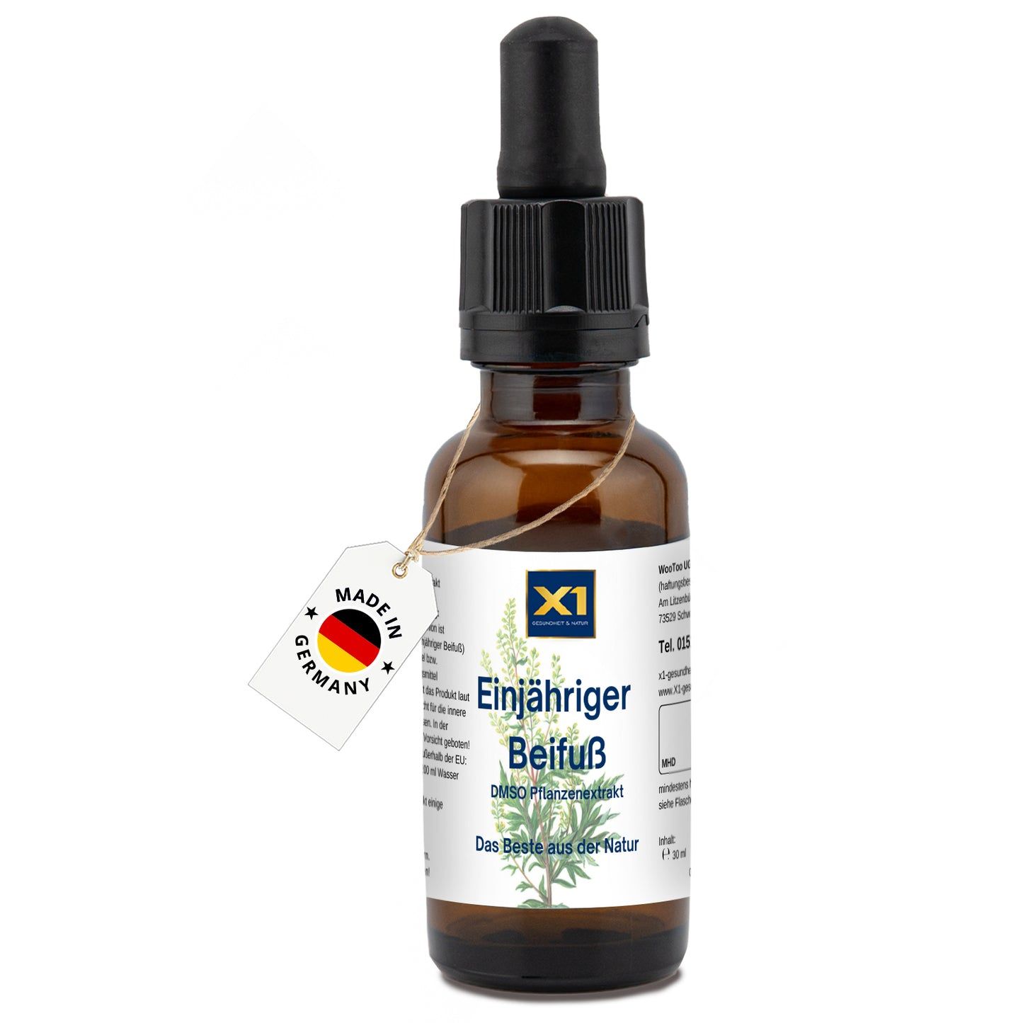 X1 Einjähriger Beifuß Dmso Plfanzenextrakt 30 ml