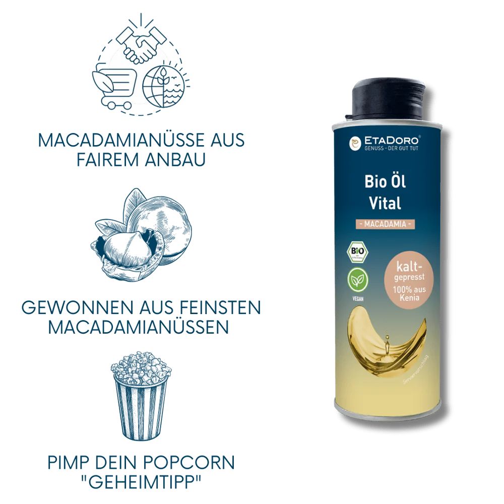 ETADORO Bio Macadamianussöl nativ