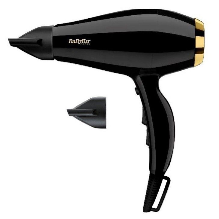 BaByliss Haartrockner 6714E 2300W Super Pro schwarz/gold