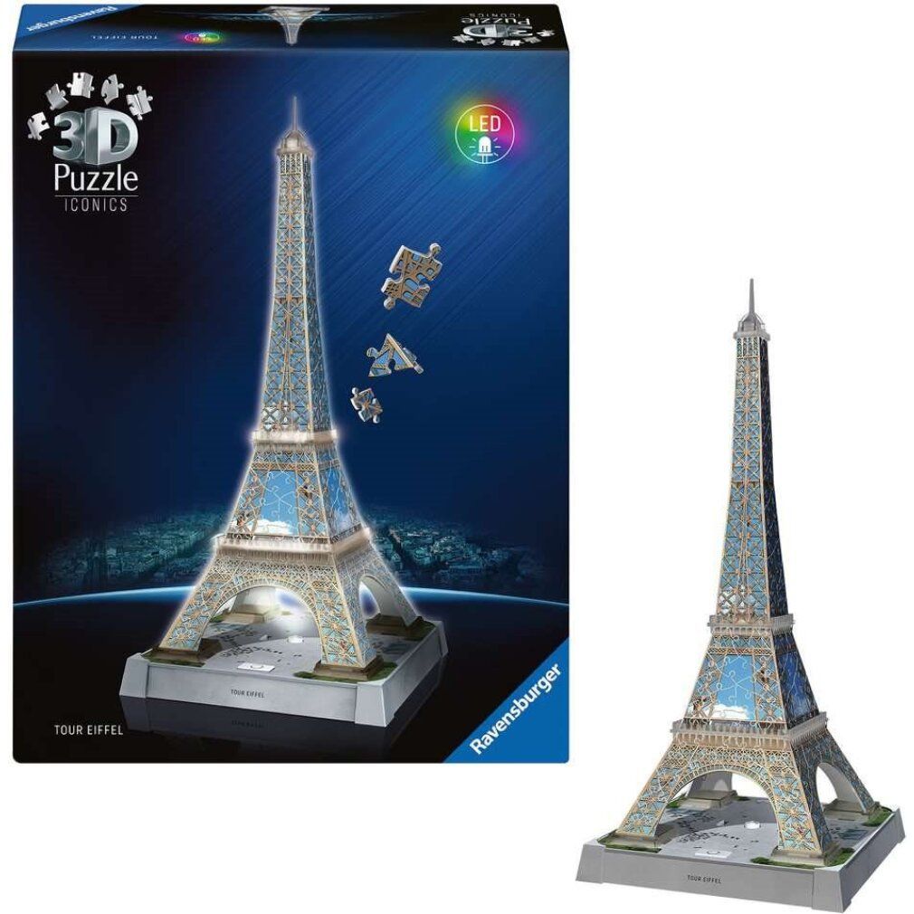 3D Puzzle Iconics: Eiffelturm - Mit Licht (216 Teile)