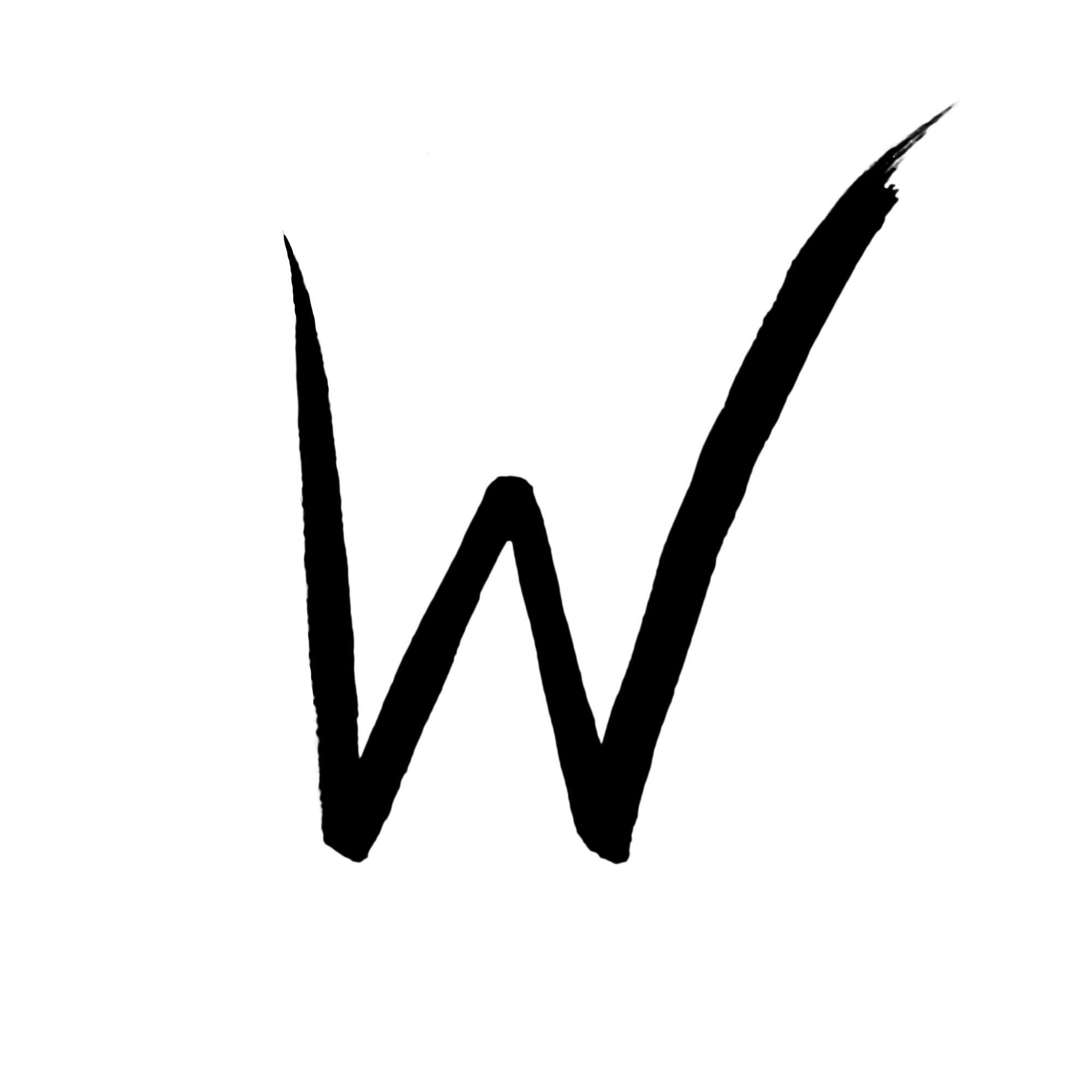 Logo nero a forma di "W" stilizzata.