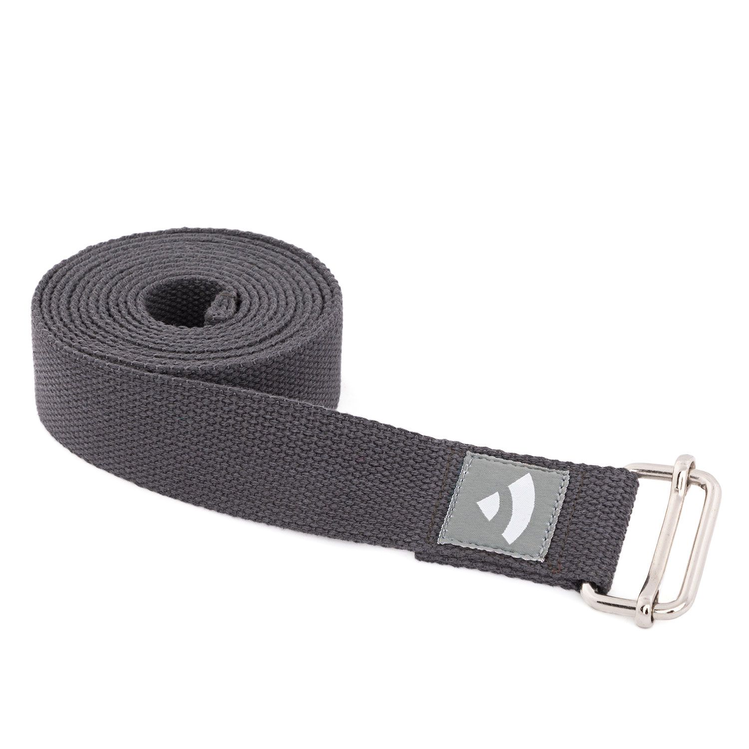 Yogagurt Asana Belt, Schiebeschnalle Baumwolle anthrazit 910-Sdg