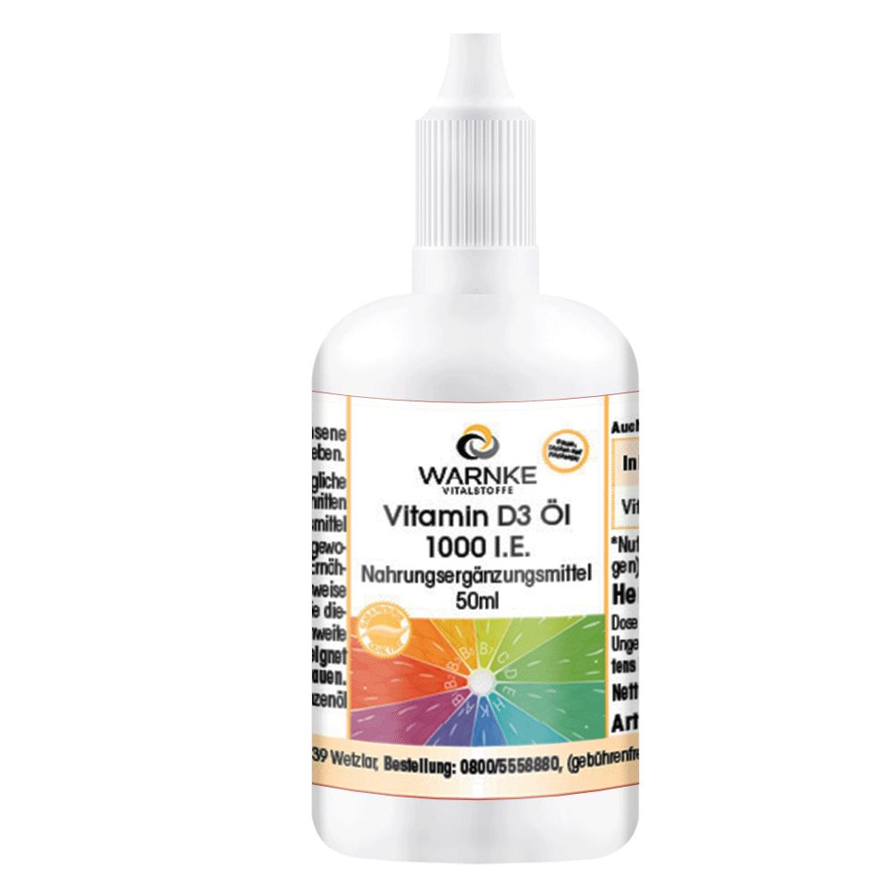 Warnke Vitalstoffe | Vitamin D3 Öl 1000 I.e. 50 ml