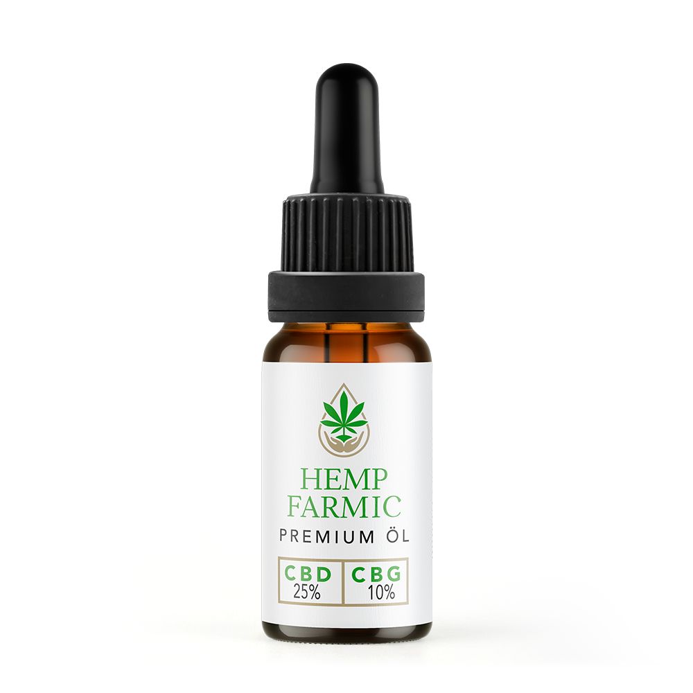 HempFarmic Vollspektrum Öl CBD 25% CBG 10% 10 ml