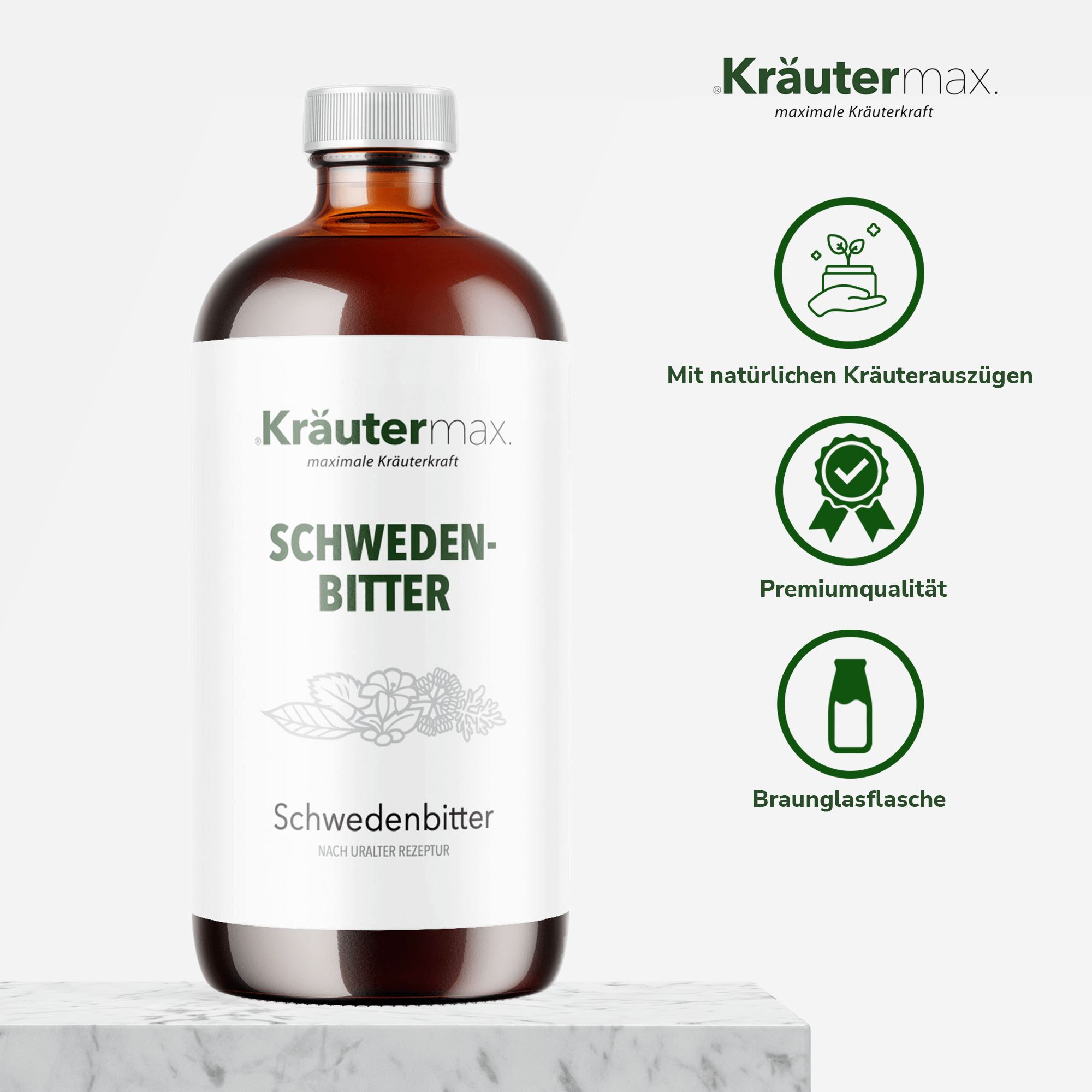 Kräutermax Schwedenbitter flüssig 500 ml Tonikum