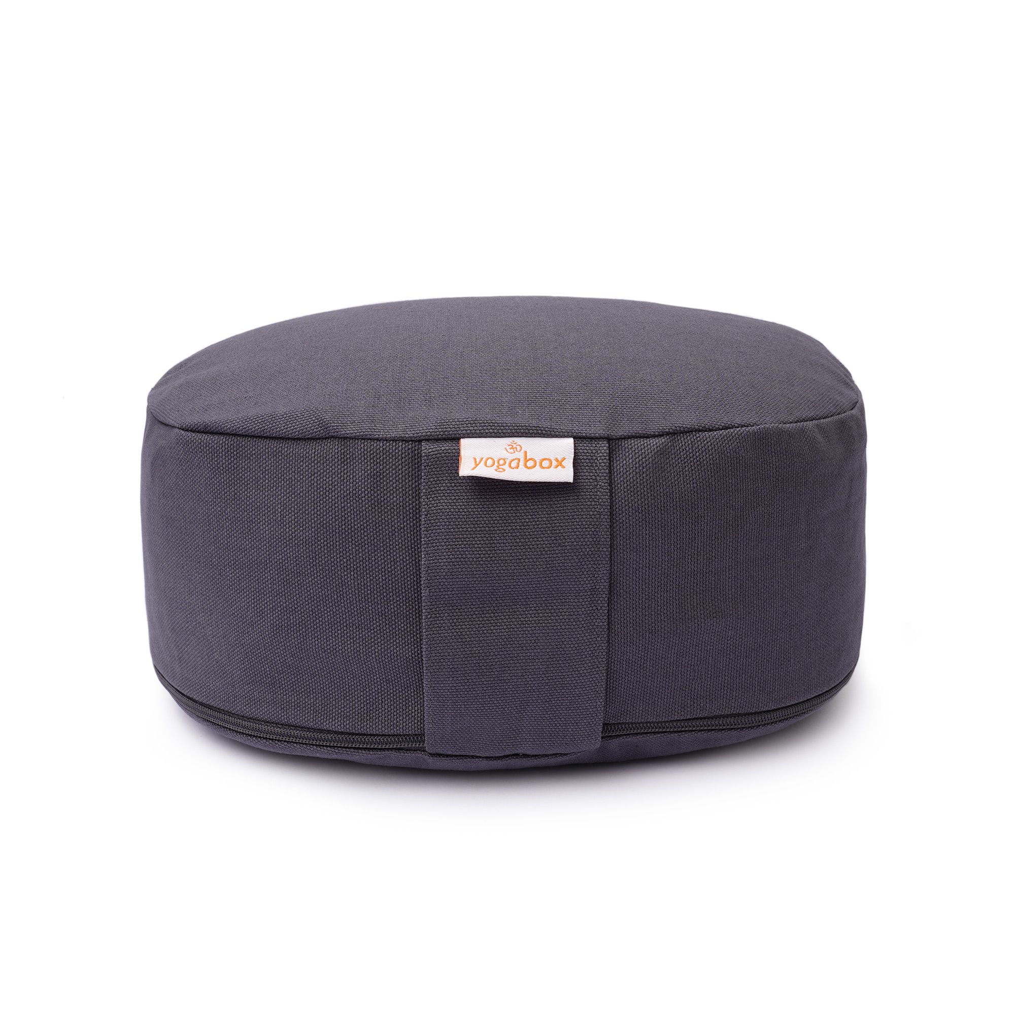 yogabox Yogilino® Reise Meditationskissen mini oval Basic - grau 26 x 21 9 cm 1 St