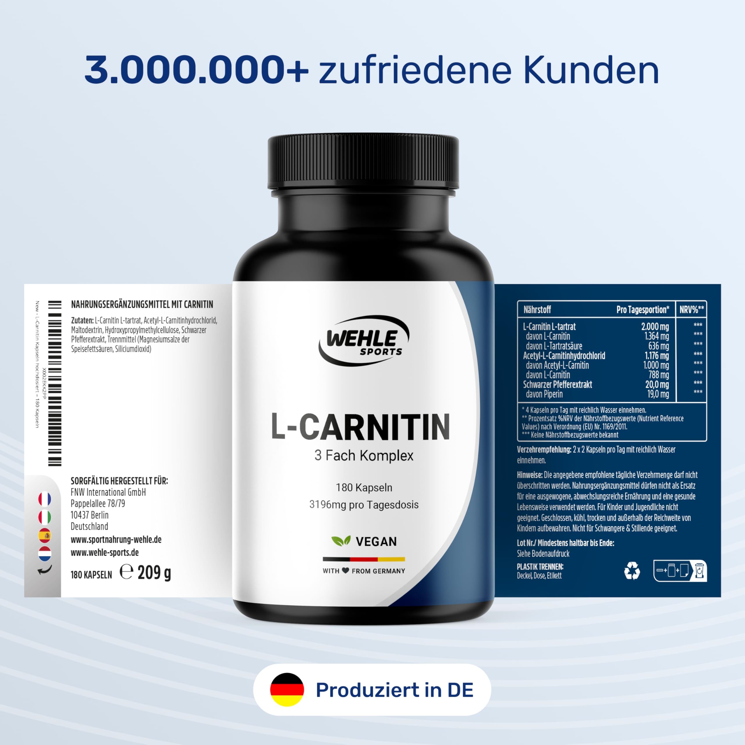 Wehle Sports L-Carnitin Kapseln