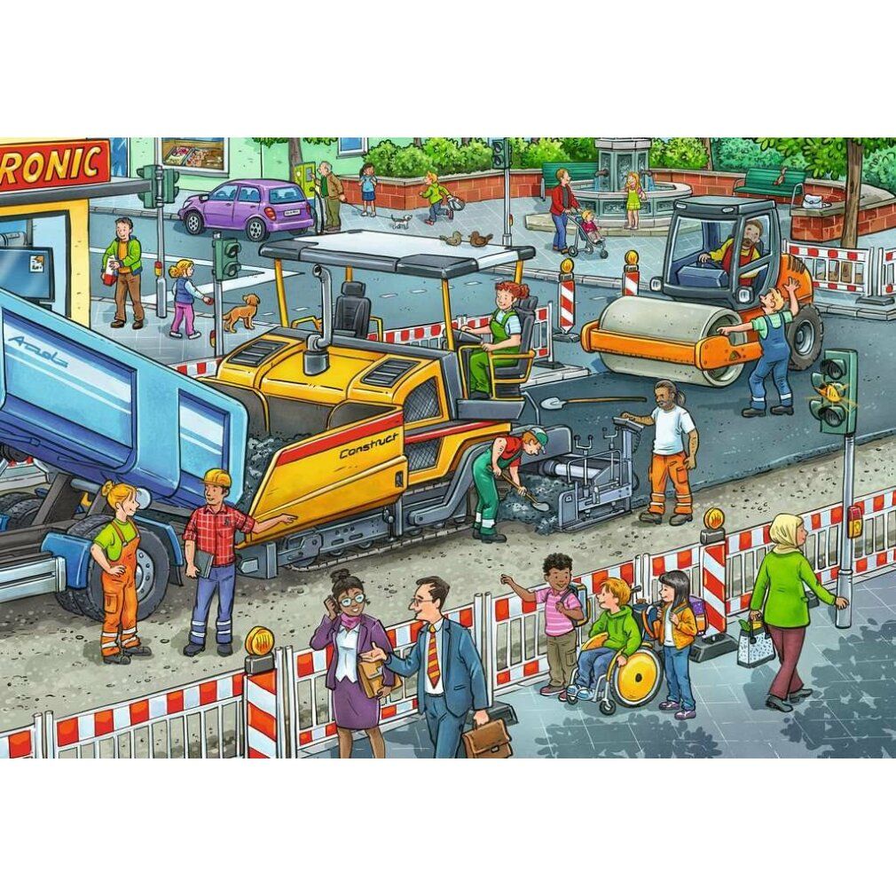 Arbeit auf der Straße Jigsaw Puzzle, 2x12tlg.