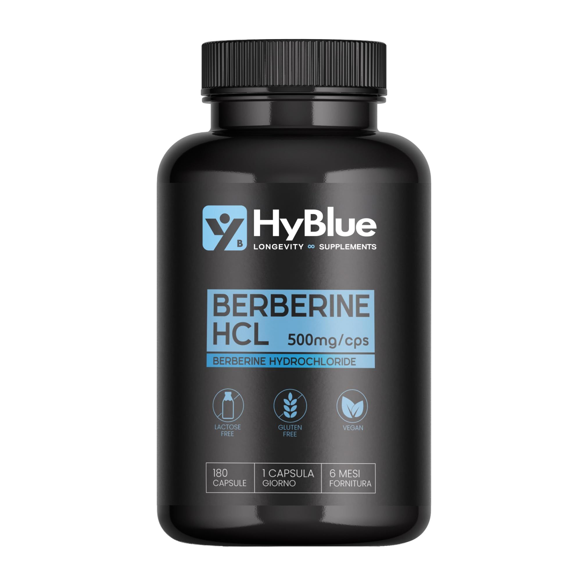 HyBlue Berberina 1000 mg Pura Alto Dosaggio