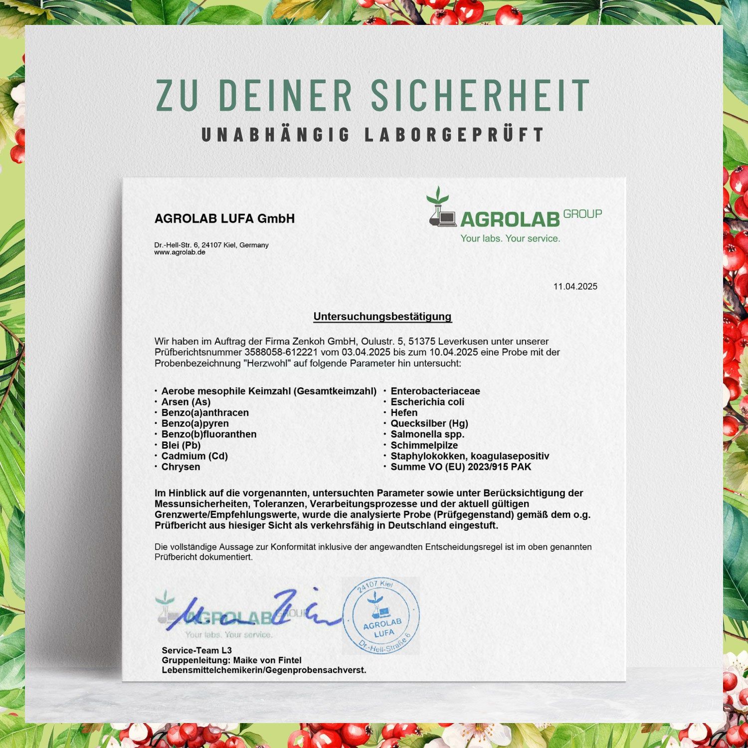 Weißdorn mit Arjuna, Kakao, Q10 und Vitamin B1 - Herzwohl - NATURTREU®