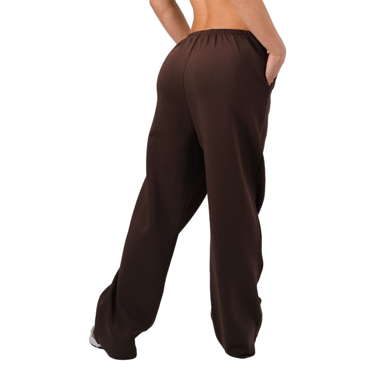GymBeam Jogger Damen oversized mit Kordelzug und Taschen Mocha