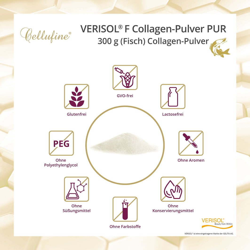 Cellufine® VERISOL® F (Fisch) Collagen-Peptide Collagen-Pulver PUR
