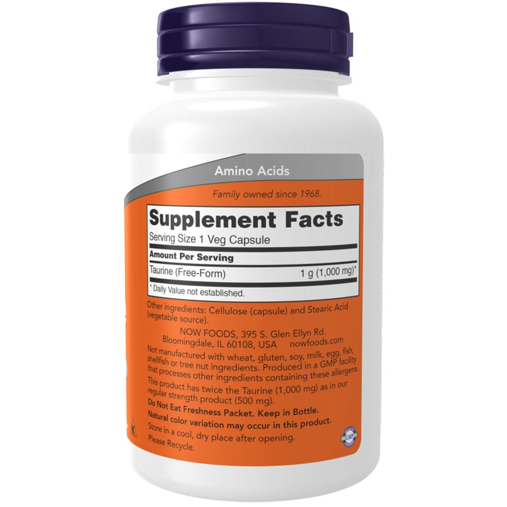 Now Foods, Double Strength Taurine, 1000mg