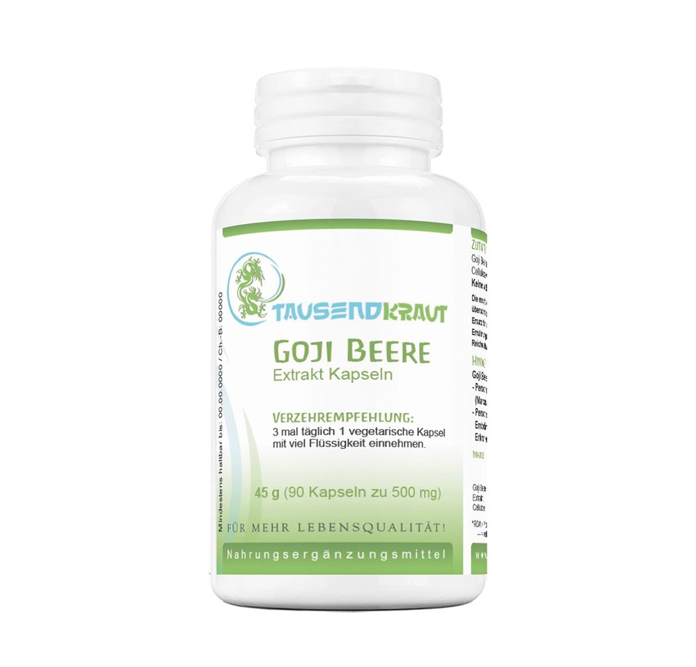 Tausendkraut Goji Beeren Extrakt Kapseln