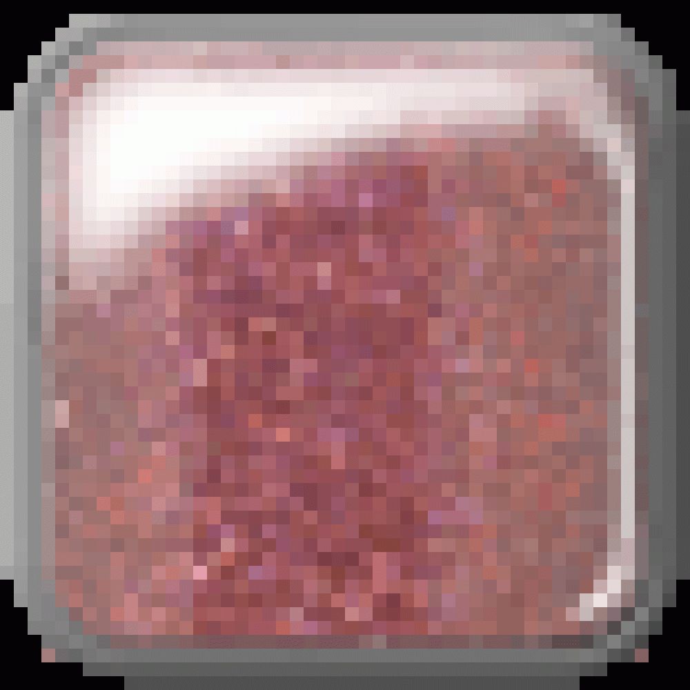 Quadratische, rosa-glitzernde Textur. Produktansicht von oben.