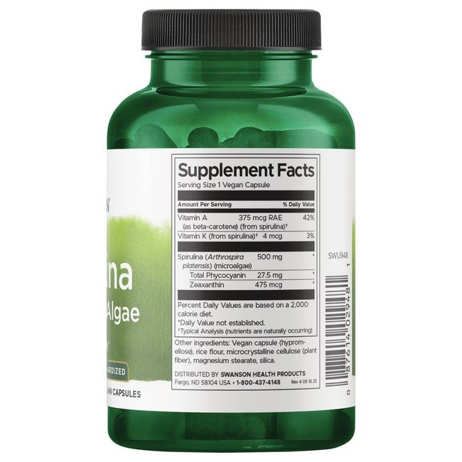 Swanson Spirulina Blaugrünalgen 500 mg