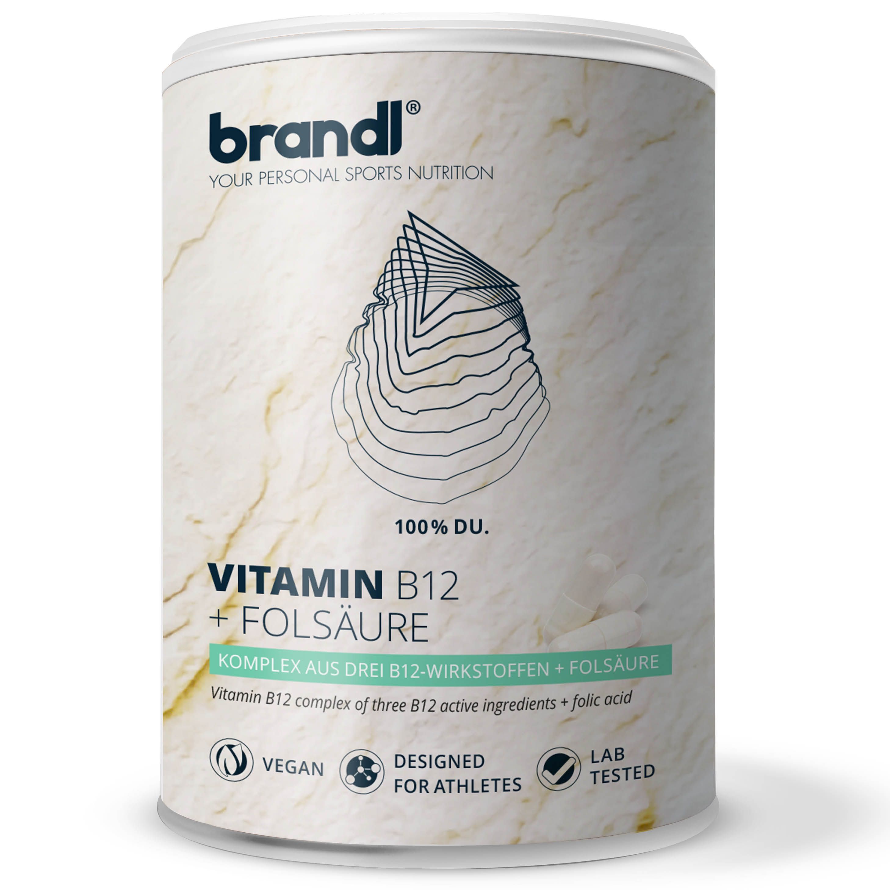 brandl® Vitamin B12 Folsäure Vegan aus 3 Aktivformen