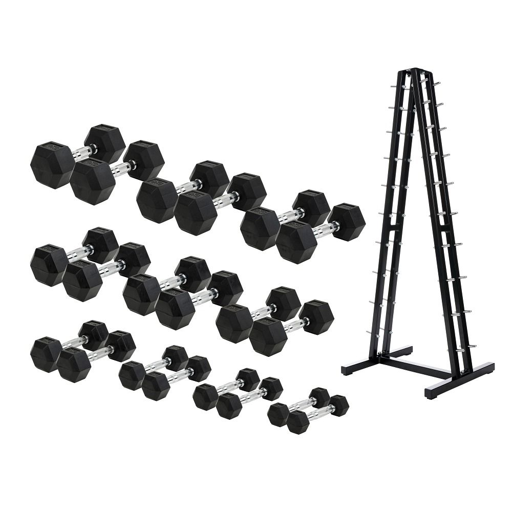 Sport-Thieme Kompakthantel-Set Gummi Hex 1 St