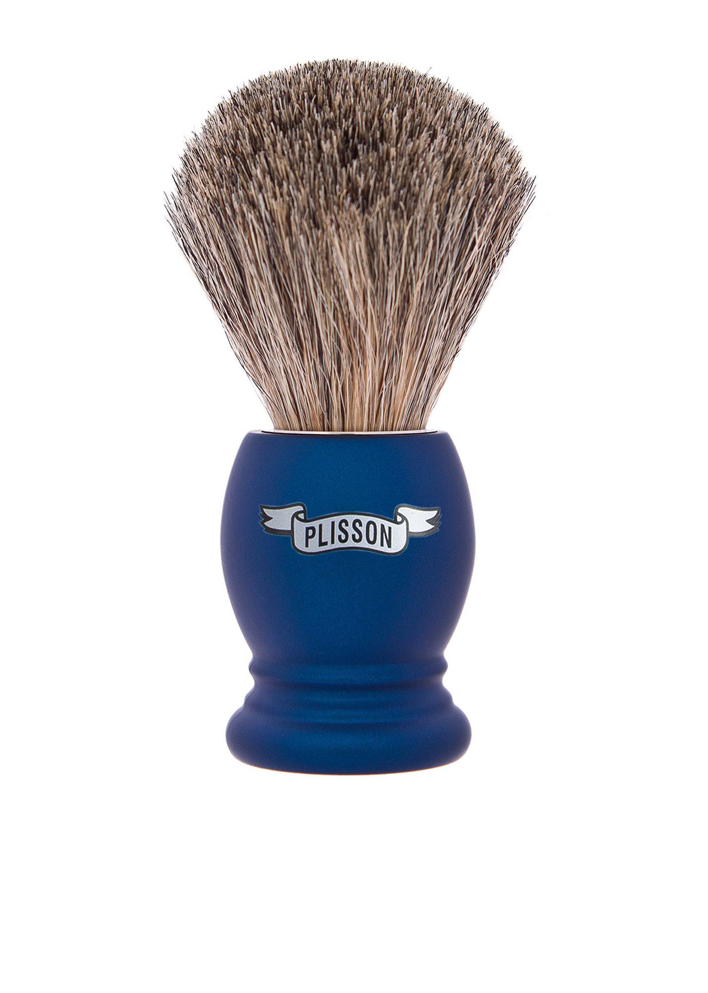 Plisson 1808 Night Blue & Russian grey shaving brush