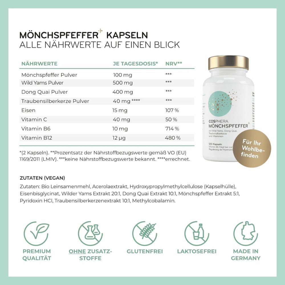 Cosphera Mönchspfeffer+ Kapseln
