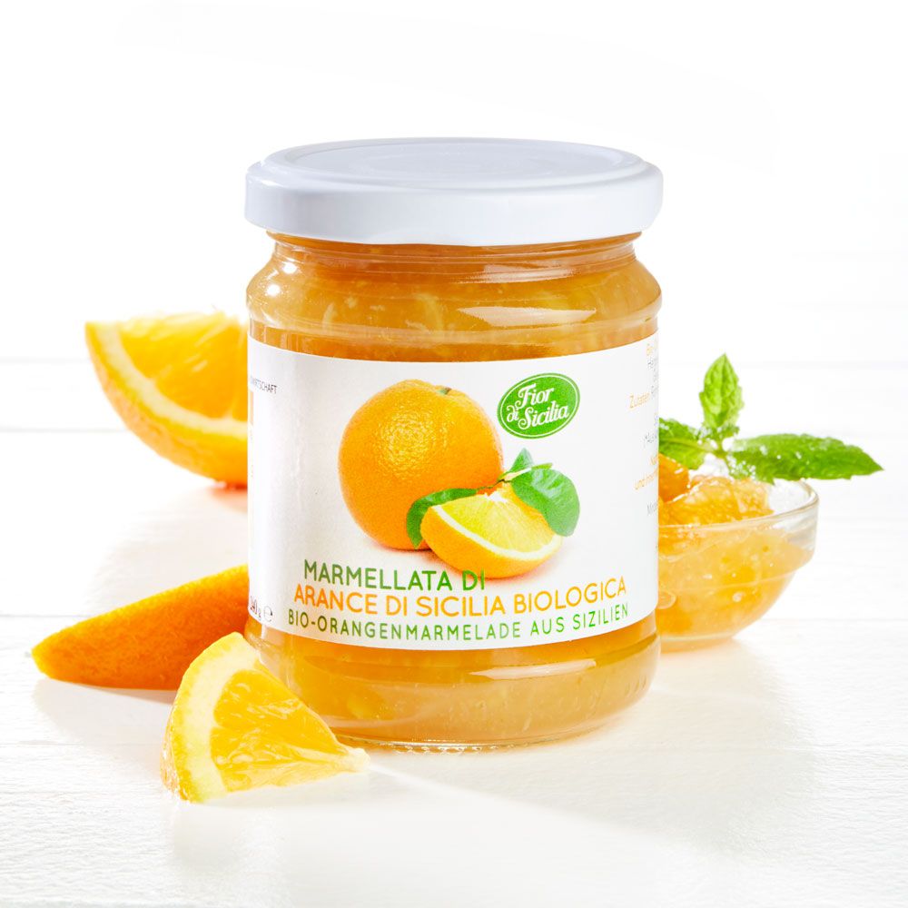 Agrisicilia Orangen-Marmelade aus Sizilien Bio 0,24 kg Brotaufstrich