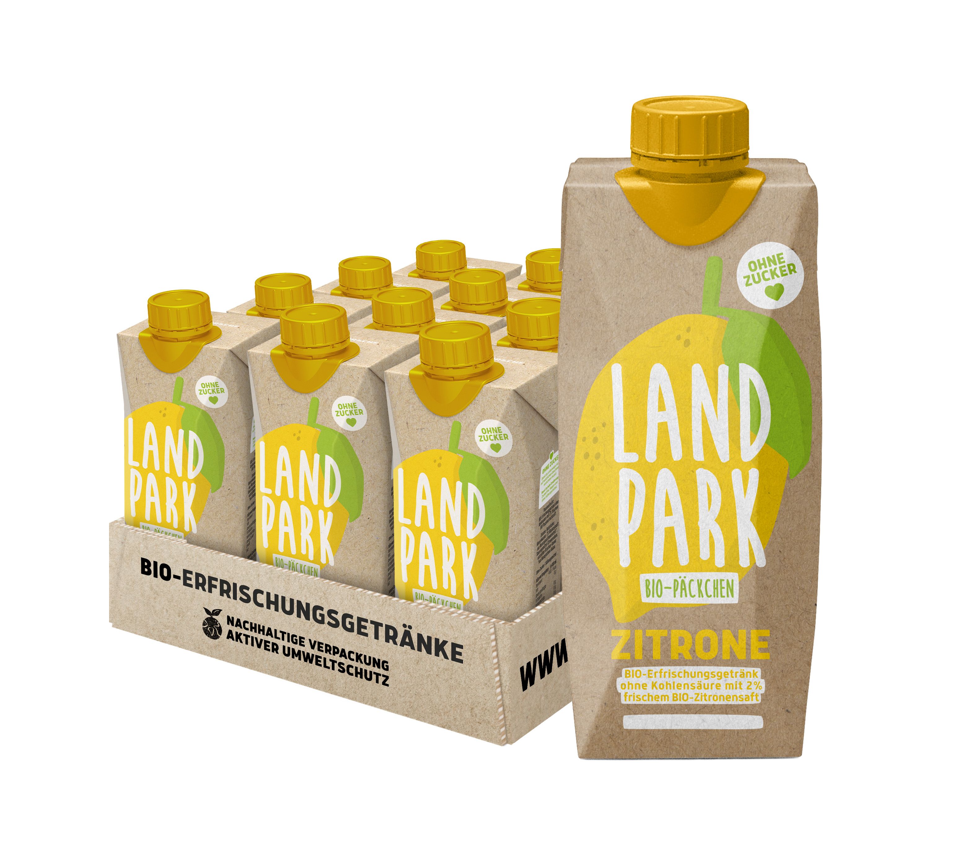 Landpark BIO- Päckchen Zitrone  0,5 L Tetra Pak