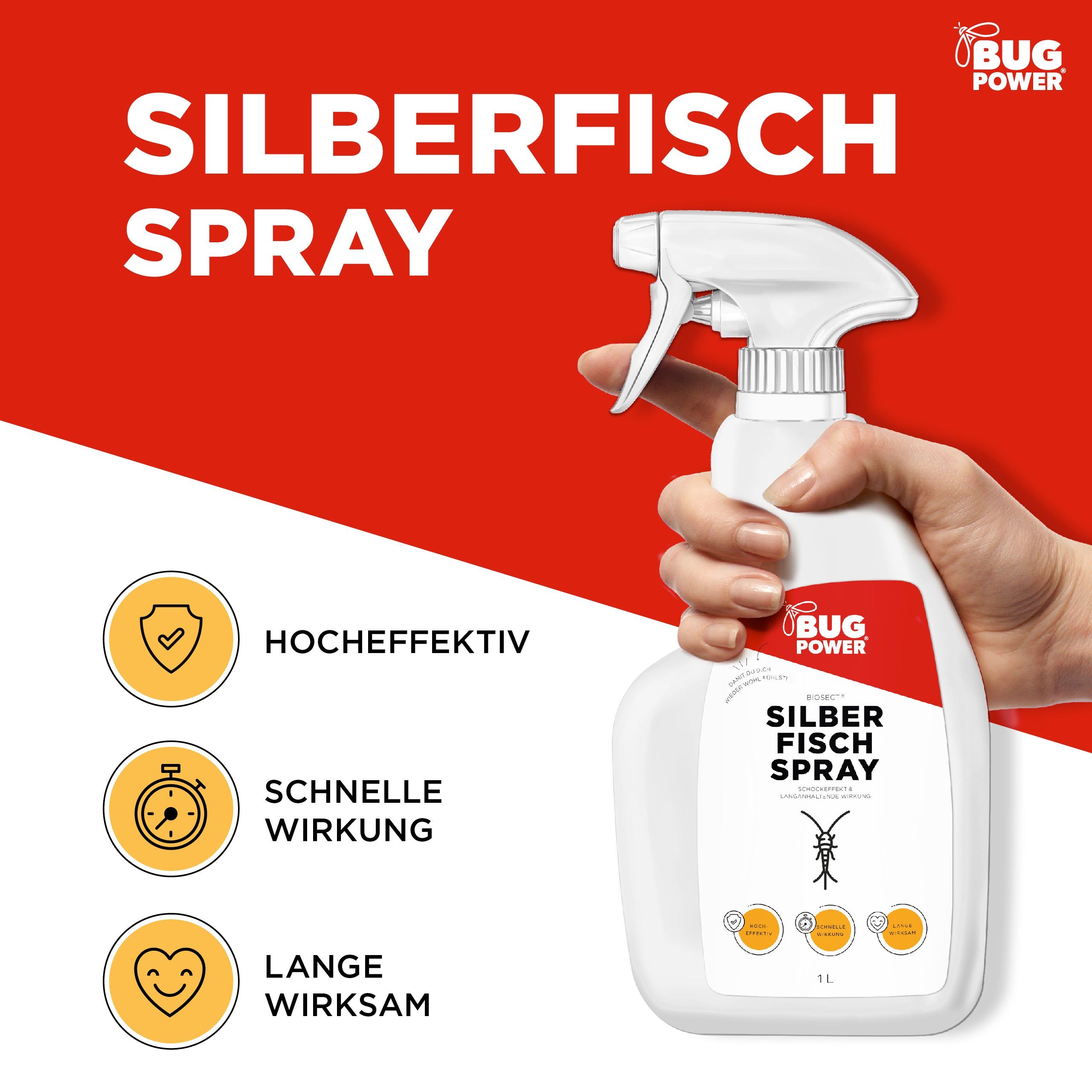 BugPower Silberfisch Spray